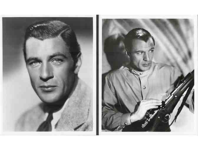GARY COOPER, group of classic celebrity portraits, stills or photos