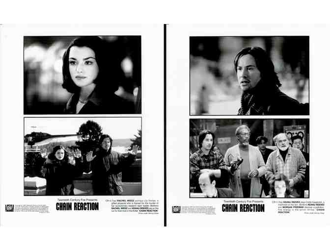 CHAIN REACTION, 1996, movie stills, Keanu Reeves, Morgan Freeman