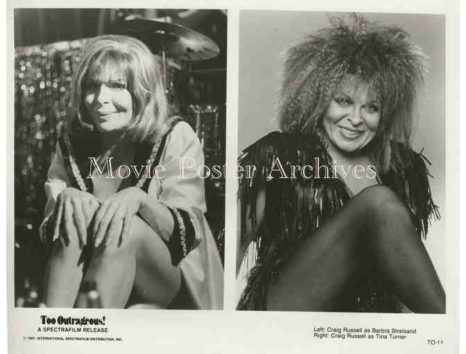 TOO OUTRAGEOUS, 1987, press stills, cross-dresser Craig Russell Drag-to-Riches story
