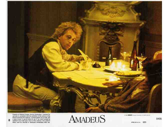 AMADEUS, 1984, mini lobby cards, F. Murray Abraham, Tom Hulce