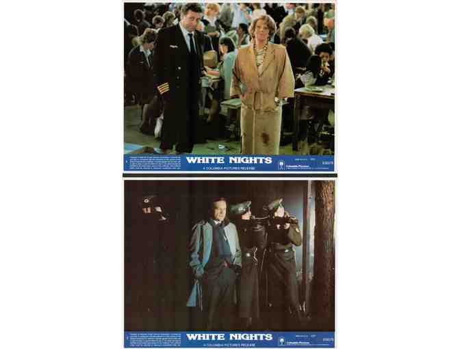 WHITE NIGHTS, 1985, mini lobby cards, Gregory Hines, Mikhail Baryshnikov