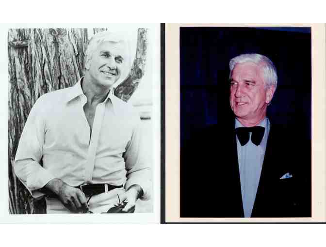 Leslie Nielson, group of classic celebrity portraits, stills or photos