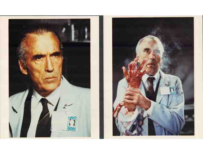 Christopher Lee, group of classic celebrity portraits, stills or photos