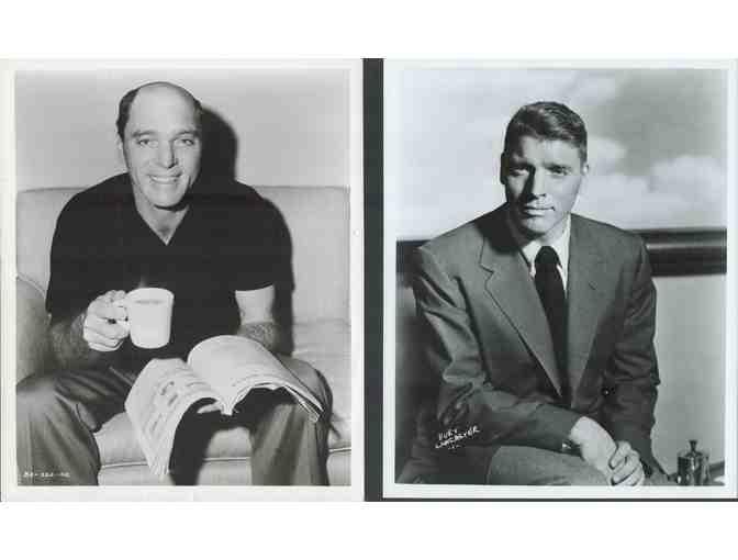 Burt Lancaster, group of classic celebrity portraits, stills or photos