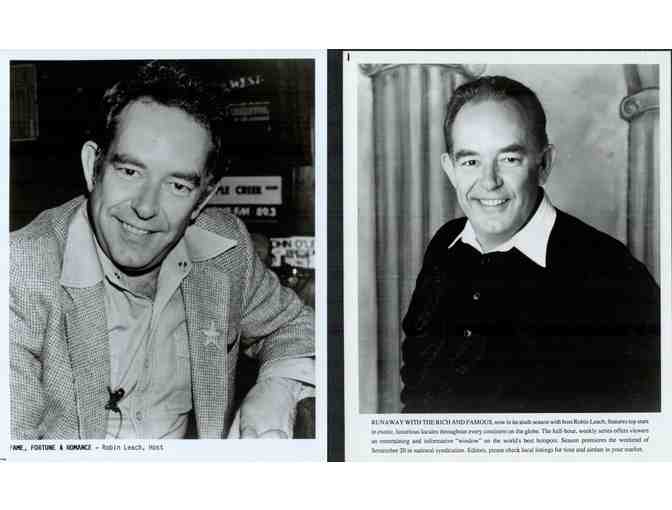 Robin Leach, group of classic celebrity portraits, stills or photos