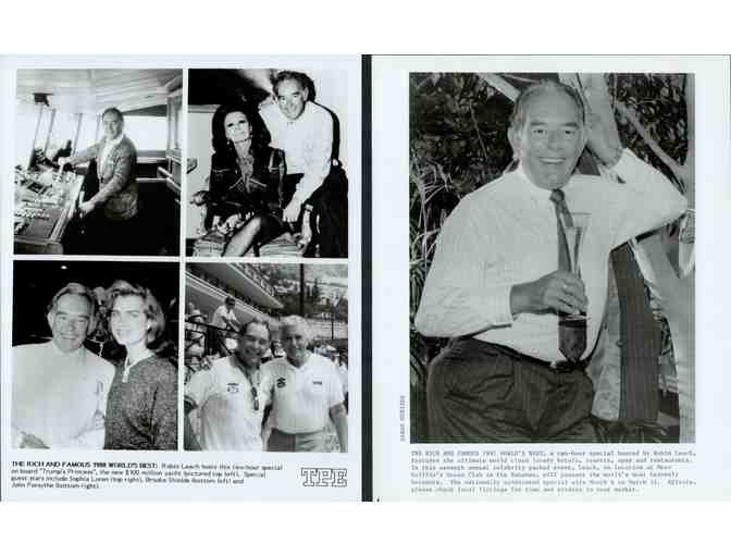 Robin Leach, group of classic celebrity portraits, stills or photos