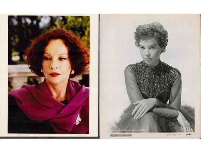 Leslie Caron, group of classic celebrity portraits, stills or photos