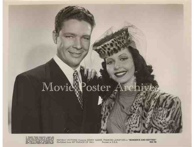 ROMANCE AND RHYTHM, 1940, movie still set, Kenny Baker, Frances Langford, Ann Miller.