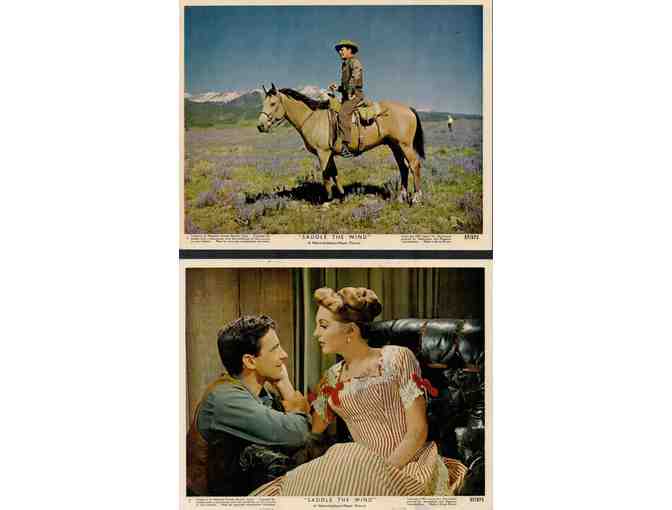 SADDLE THE WIND, 1957, cards and stills, Robert Taylor, Julie London