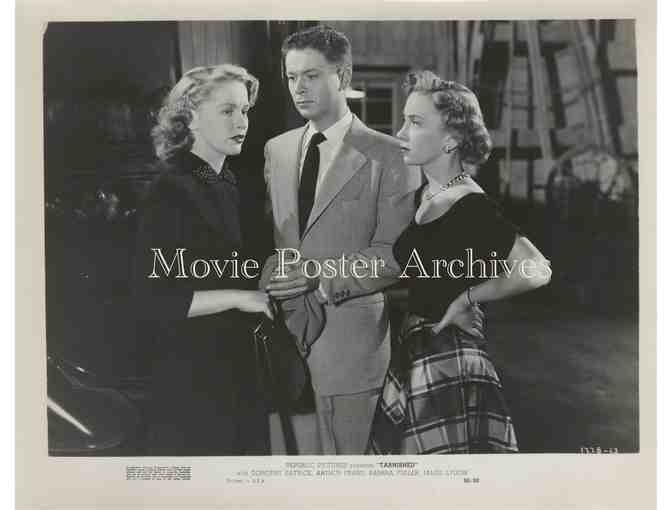 TARNISHED, 1950, press stills, Patrick, Franz, Fuller, Young, Lydon