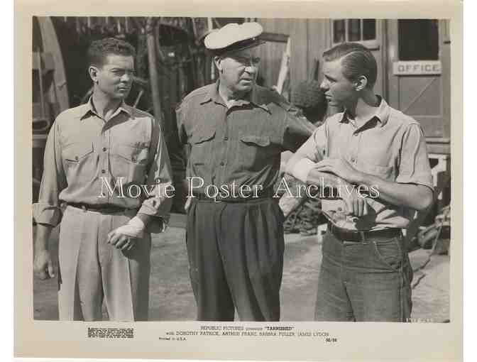 TARNISHED, 1950, press stills, Patrick, Franz, Fuller, Young, Lydon