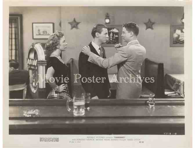 TARNISHED, 1950, press stills, Patrick, Franz, Fuller, Young, Lydon