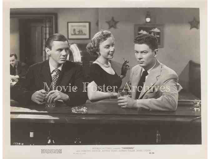 TARNISHED, 1950, press stills, Patrick, Franz, Fuller, Young, Lydon