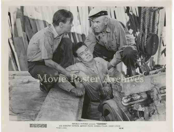 TARNISHED, 1950, press stills, Patrick, Franz, Fuller, Young, Lydon