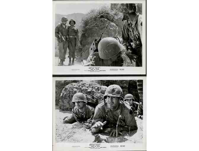 MEN IN WAR, 1957, movie stills, collectors lot, Robert Ryan, Aldo Ray