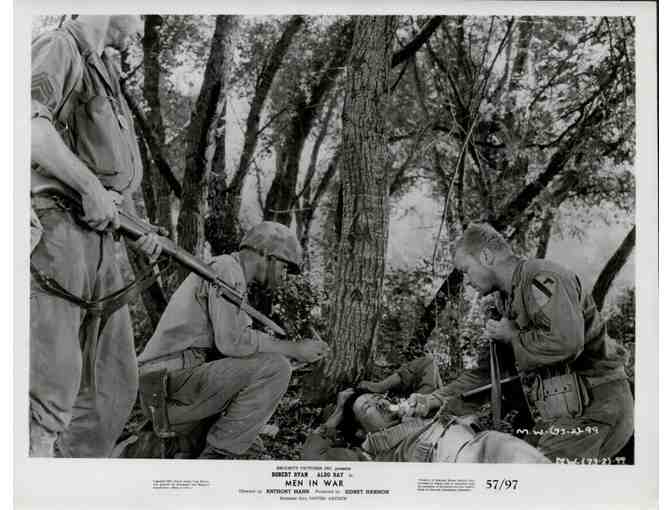 MEN IN WAR, 1957, movie stills, collectors lot, Robert Ryan, Aldo Ray