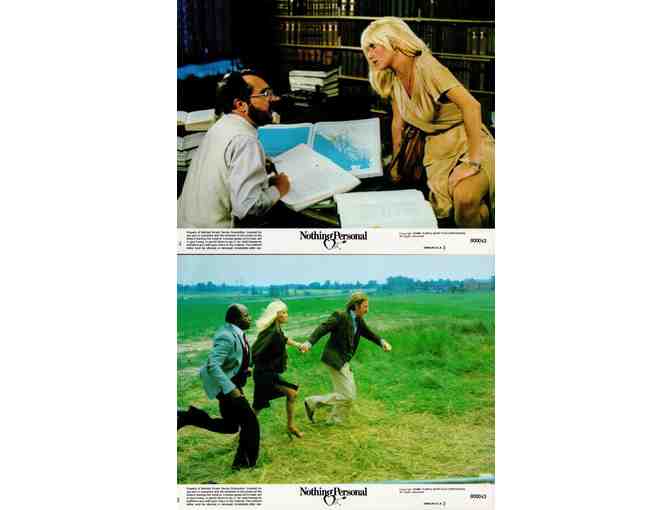 NOTHING PERSONAL, 1980, cards and stills, Donald Sutherland, Suzanne Somers