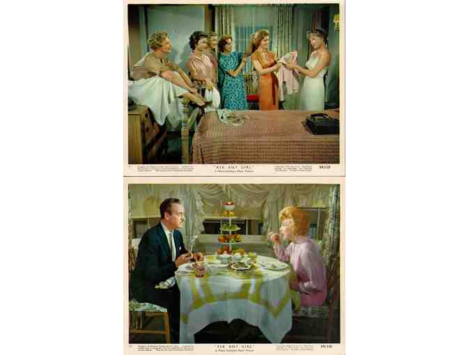 ASK ANY GIRL, 1959, mini lobby cards, David Niven, Shirley MacLaine