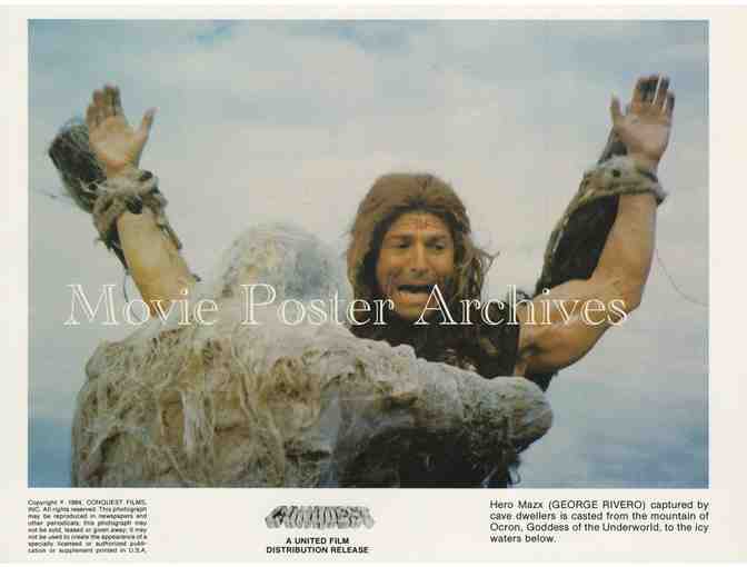 CONQUEST, 1984, mini lobby cards, George Rivero, Maria Scola