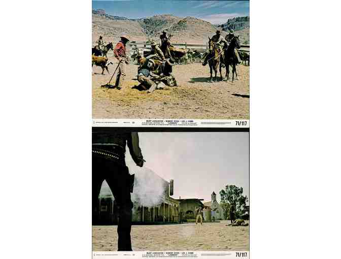 LAWMAN, 1971, mini lobby cards, Burt Lancaster, Robert Ryan