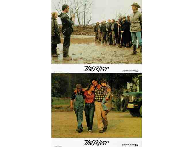 RIVER, 1984, mini lobby cards, Mel Gibson, Sissy Spacek