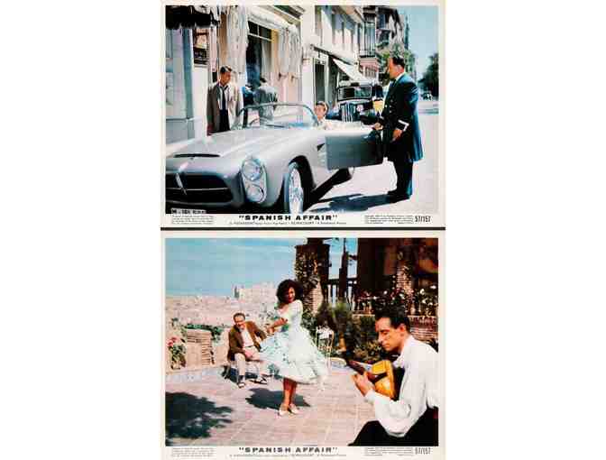 SPANISH AFFAIR, 1957, mini lobby cards, Richard Kiley, Carmen Sevilla
