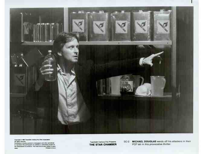 STAR CHAMBER, 1983, cards and stills, Michael Douglas, Hal Holbrook