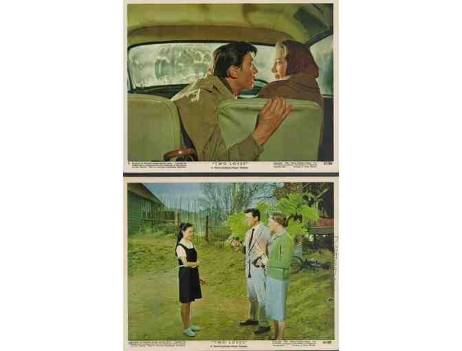 TWO LOVES, 1961, mini lobby cards, Shirley MacLaine, Laurence Harvey