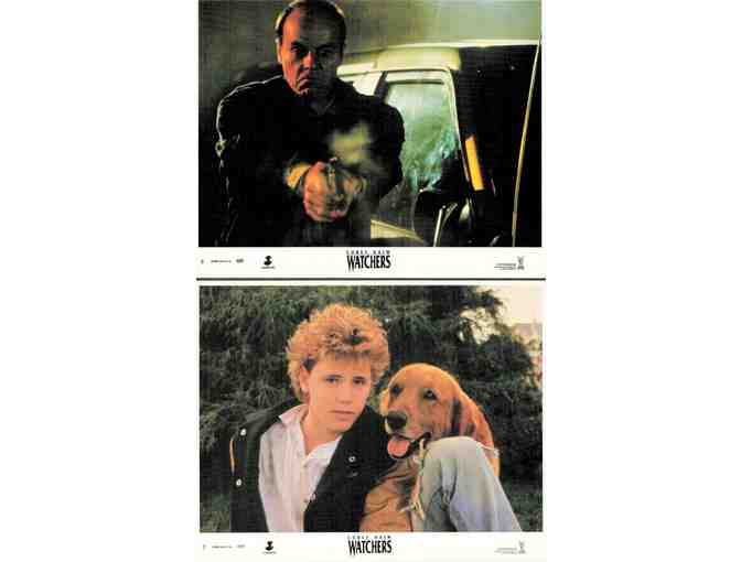 WATCHERS, 1989, mini lobby cards, Corey Haim, Michael Ironside