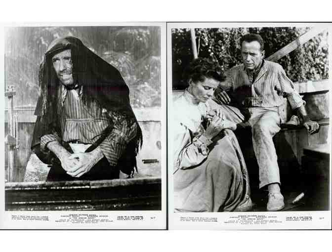AFRICAN QUEEN, 1952, movie stills, Humphrey Bogart, Katharine Hepburn