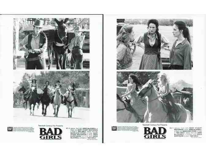 BAD GIRLS, 1994, cards and stills, Drew Barrymore, Madeleine Stowe