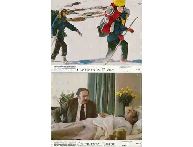 CONTINENTAL DIVIDE, 1981, mini lobby cards, John Belushi, Blair Brown