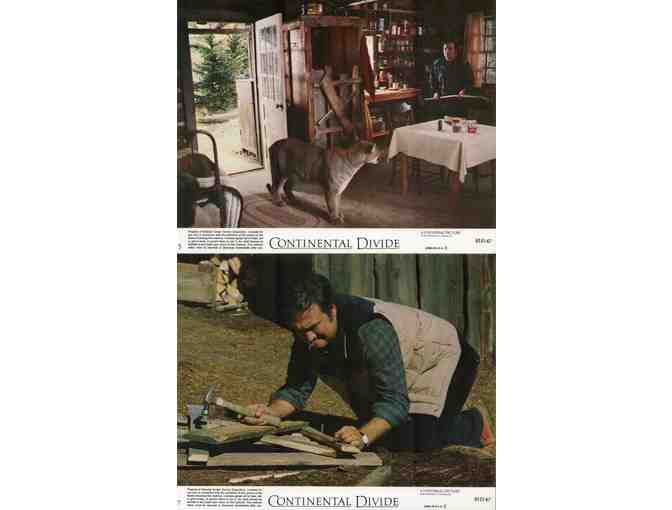 CONTINENTAL DIVIDE, 1981, mini lobby cards, John Belushi, Blair Brown