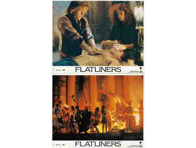 FLATLINERS, 1990, mini lobby cards, Kiefer Sutherland, Julia Roberts