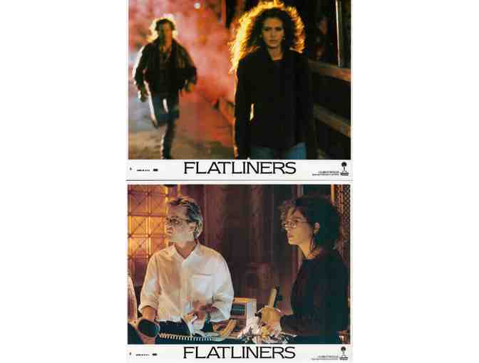 FLATLINERS, 1990, mini lobby cards, Kiefer Sutherland, Julia Roberts