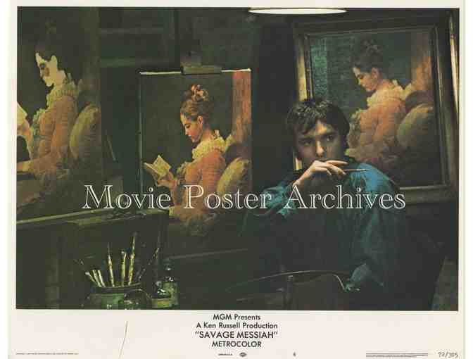 SAVAGE MESSIAH, 1972, lobby card set, Helen Mirren, Robert Lang