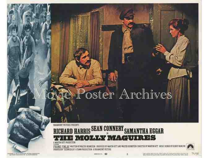 MOLLY MAGUIRES, 1970, lobby card set, Sean Connery, Richard Harris