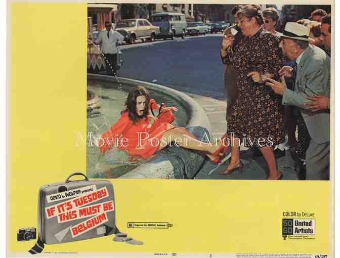 IF ITS TUESDAY THIS MUST BE BELGIUM, 1969, lobby card set, Suzanne Pleshette