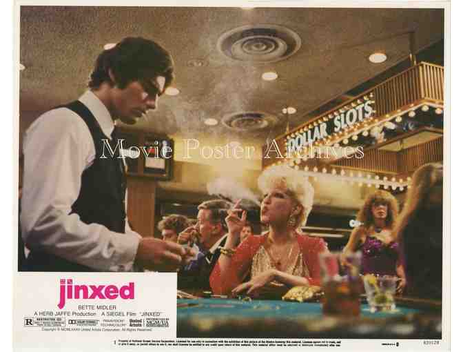 JINXED, 1982, lobby card set, Bette Midler, Ken Wahl