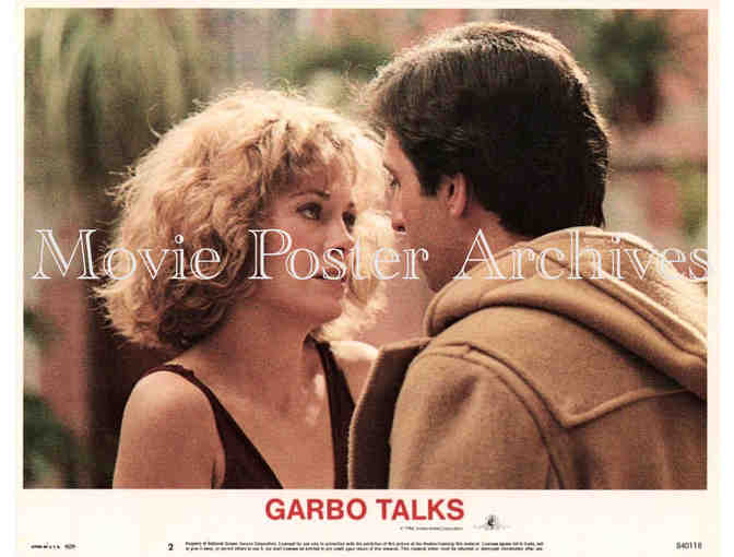 GARBO TALKS, 1984, lobby card set, Anne Bancroft, Ron Silver, Carrie Fisher