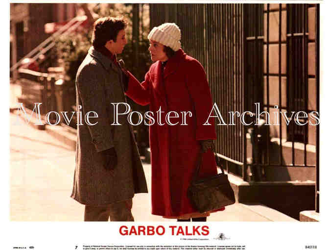 GARBO TALKS, 1984, lobby card set, Anne Bancroft, Ron Silver, Carrie Fisher