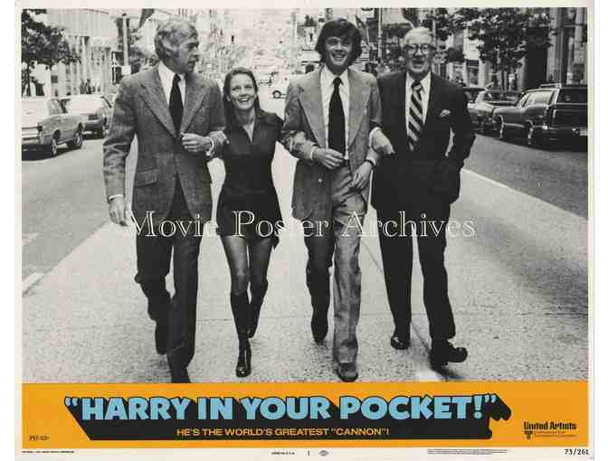 HARRY IN YOUR POCKET, 1973, lobby card set, James Coburn, Michael Sarrazin