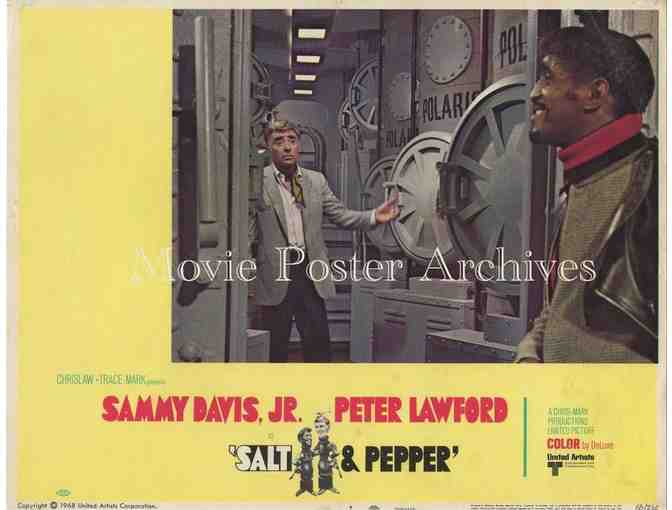SALT & PEPPER, 1968, lobby card set, Sammy Davis Jr, Peter Lawford