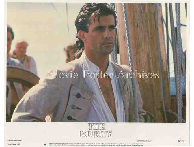 BOUNTY, 1984, lobby card set, Mel Gibson, Anthony Hopkins