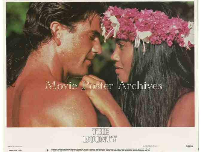 BOUNTY, 1984, lobby card set, Mel Gibson, Anthony Hopkins