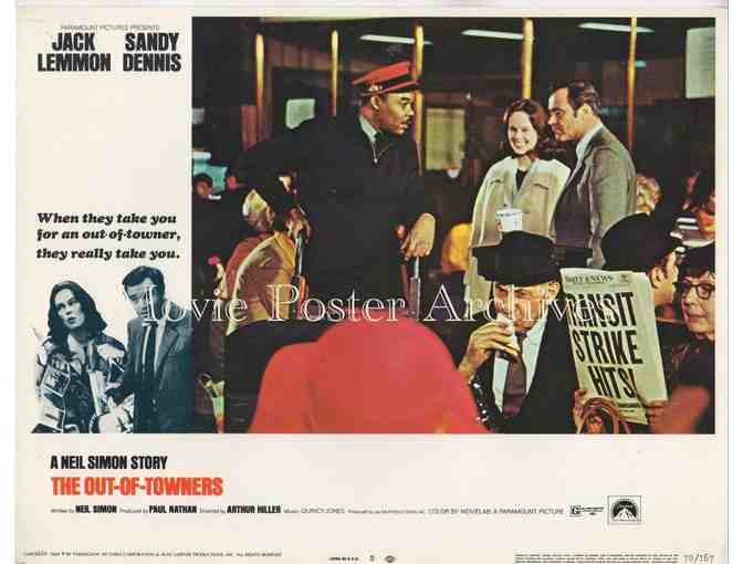 OUT-OF-TOWNERS, 1970, lobby card set, Jack Lemmon, Sandy Dennis