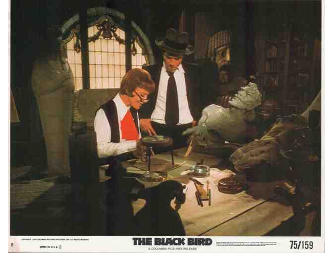 BLACK BIRD, 1975, mini lobby cards, George Segal, Lionel Stander