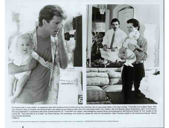 THREE MEN AND A BABY, 1987, movie stills, Tom Selleck, Steve Guttenberg