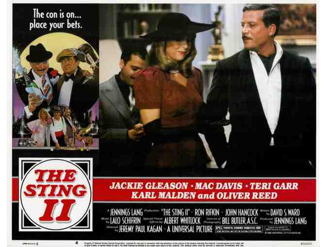 STING II, 1983, lobby card set, Jackie Gleason, Mac Davis