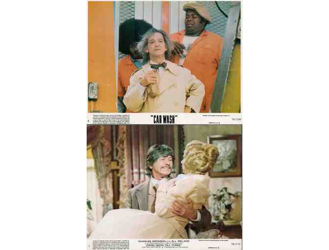 MINI LOBBY CARDS MISC LOT 6, 10 DIFFERENT TITLES 1950s to 1990s